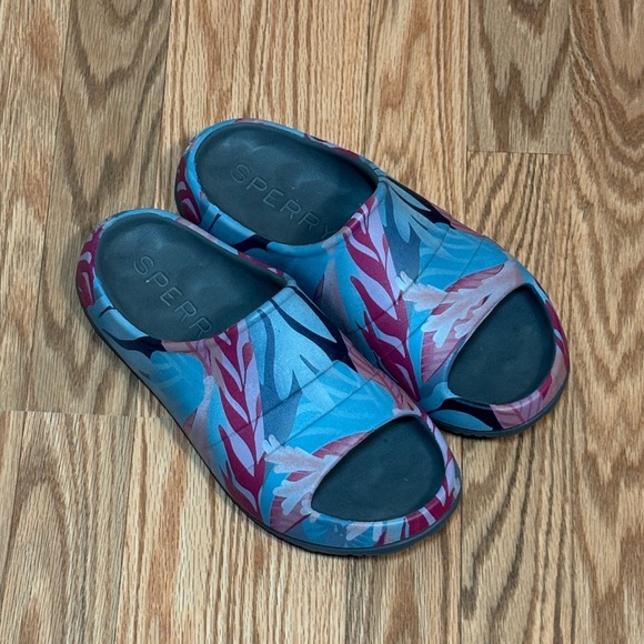 Sperry Windward Float Slides, tropical Sandals, 9 - Picture 2 of 7